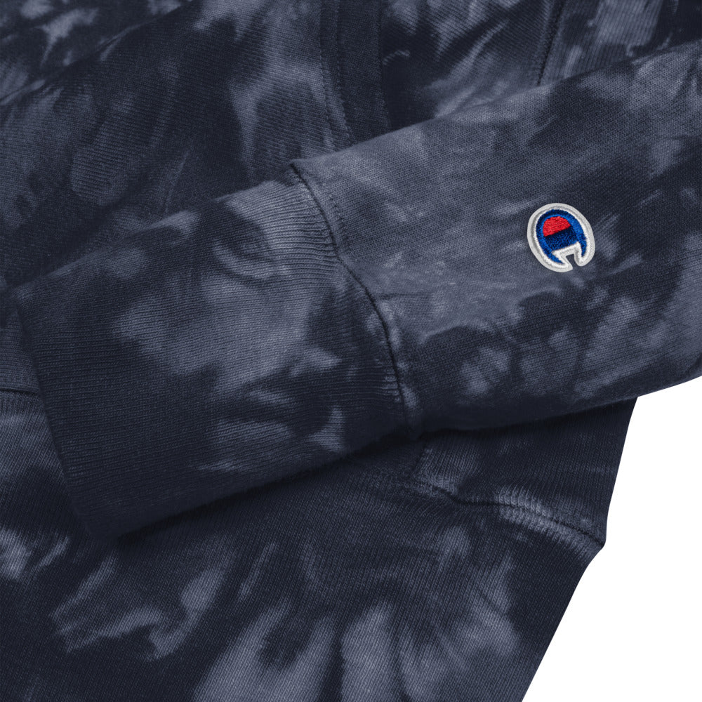 Bud Lyon Performance Horses Champion blue tie-dye hoodie