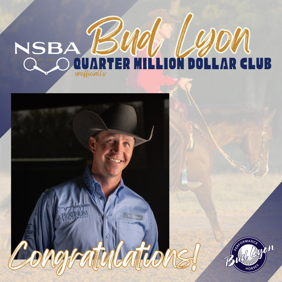 Welcome to the NSBA Quarter-Million Dollar Club, Bud Lyon!